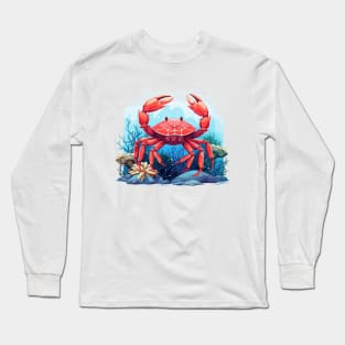 Red Crab Long Sleeve T-Shirt